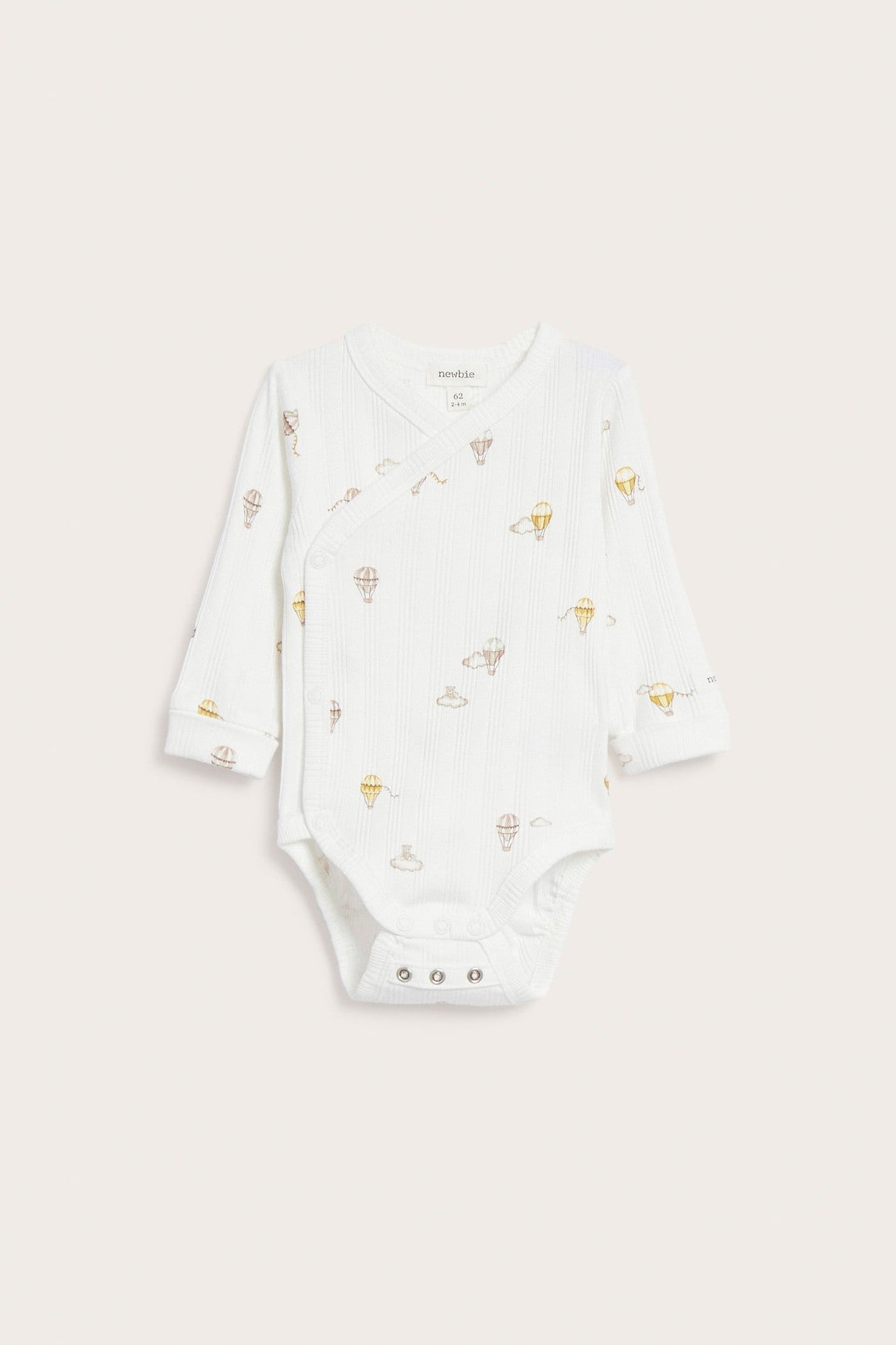Baby bodysuit with hot air balloon motif