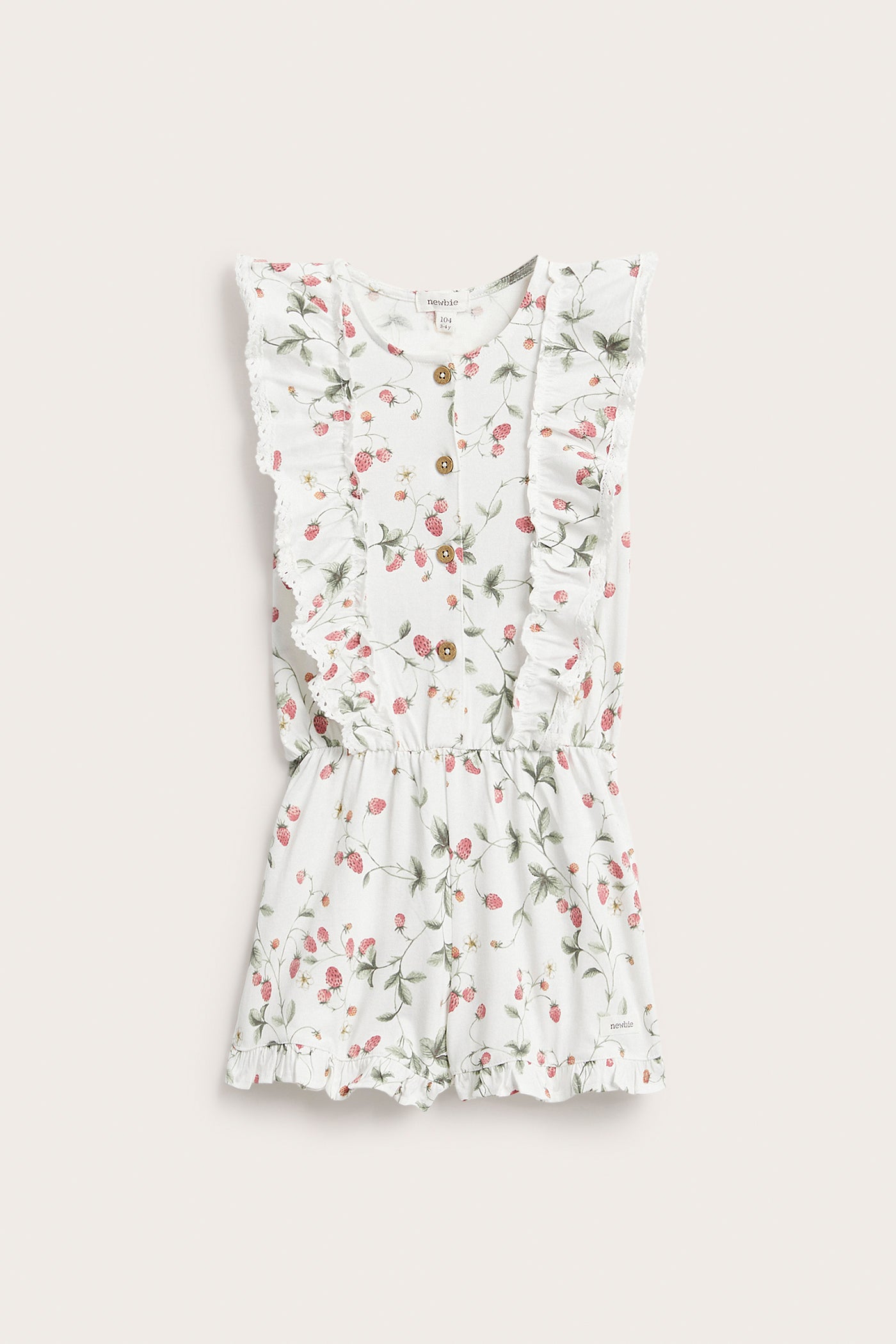 Kids wild strawberry jumpsuit