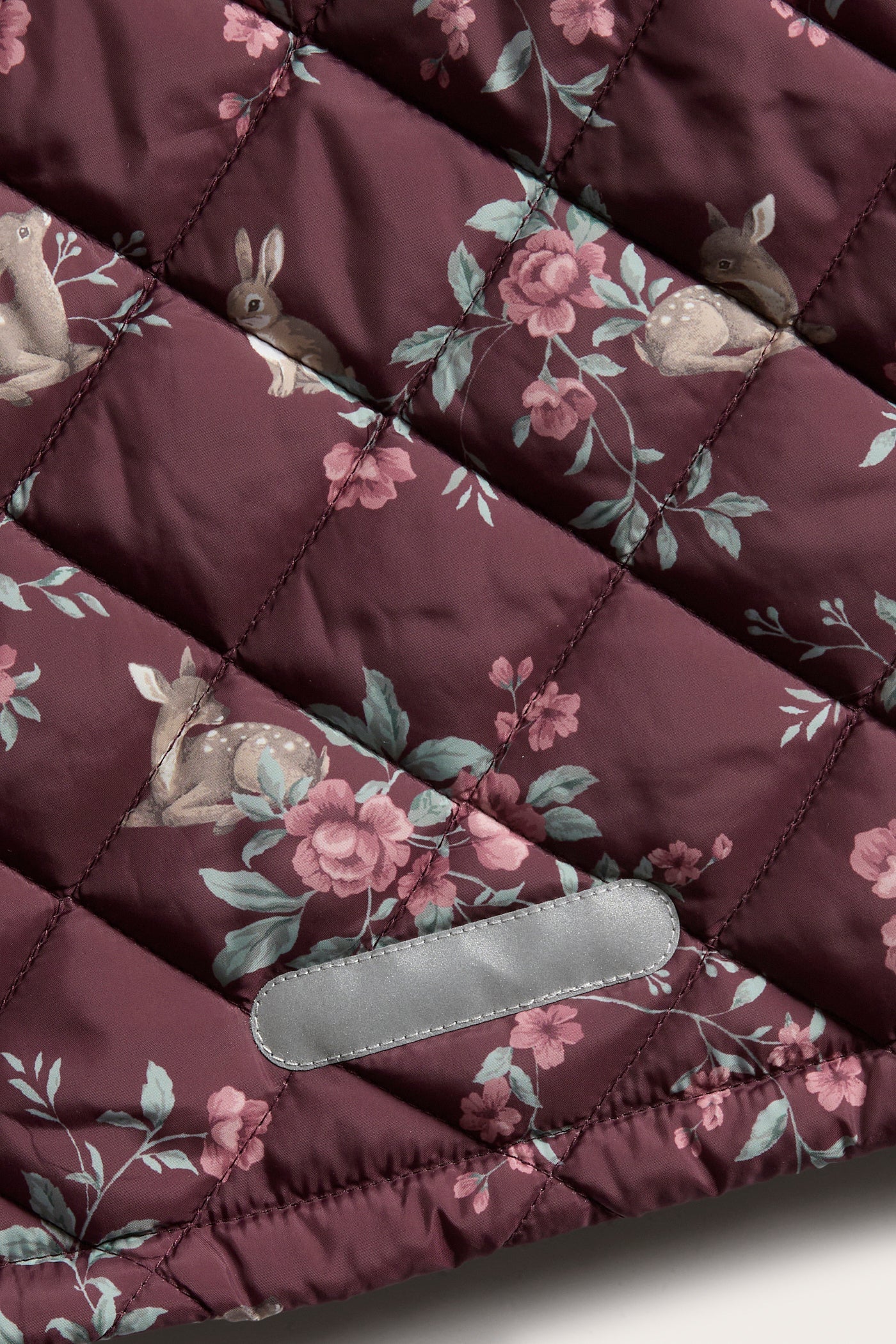 Baby & kids burgundy quilted floral jacket