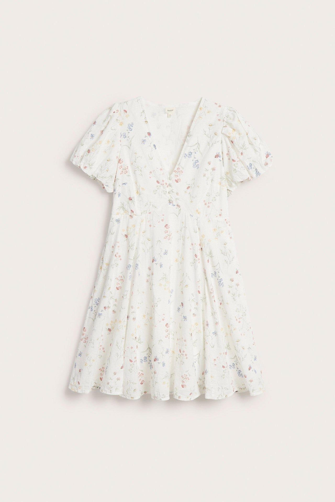 Women's white floral dress