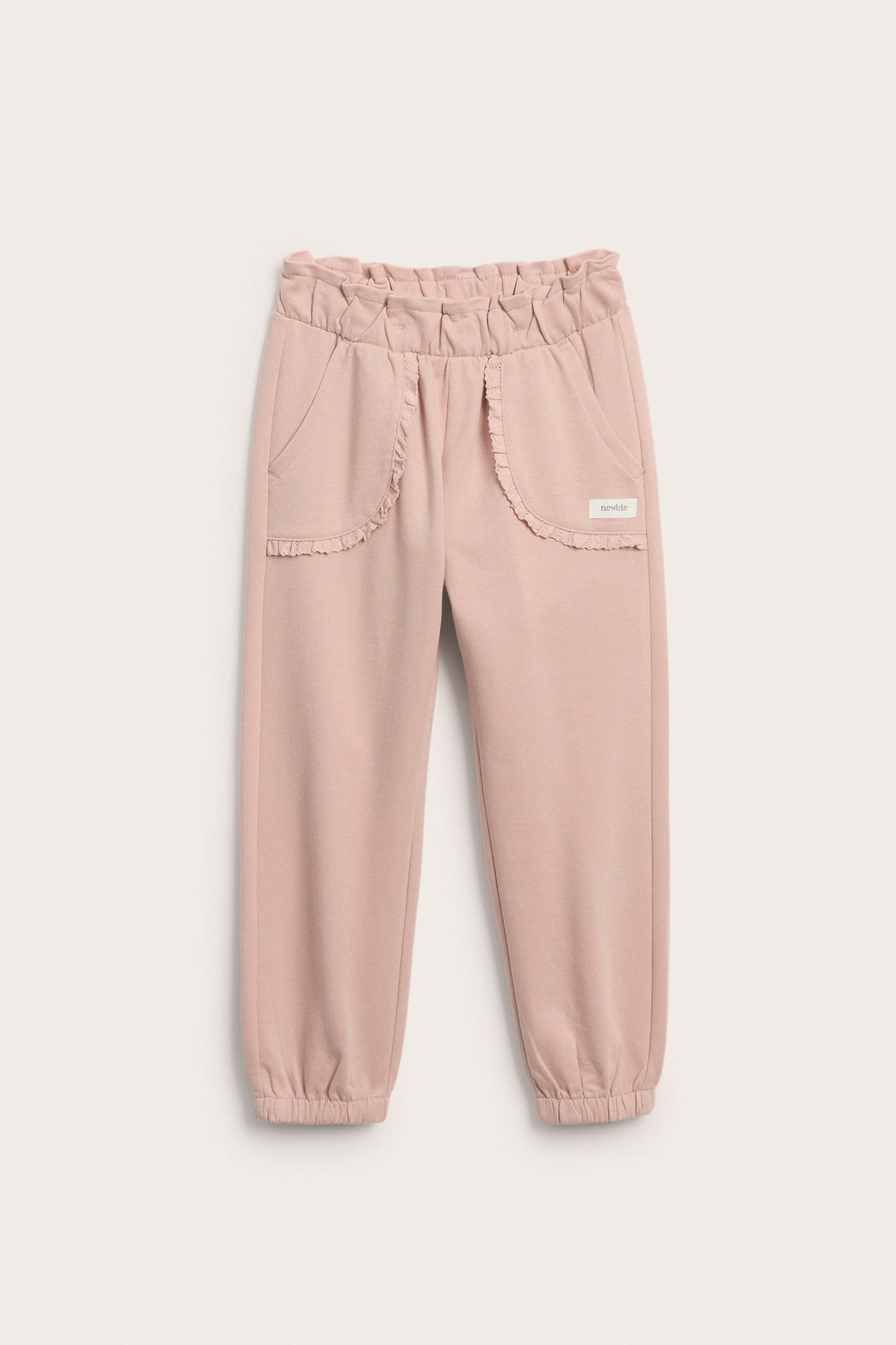 Kids jogging bottoms with lace details