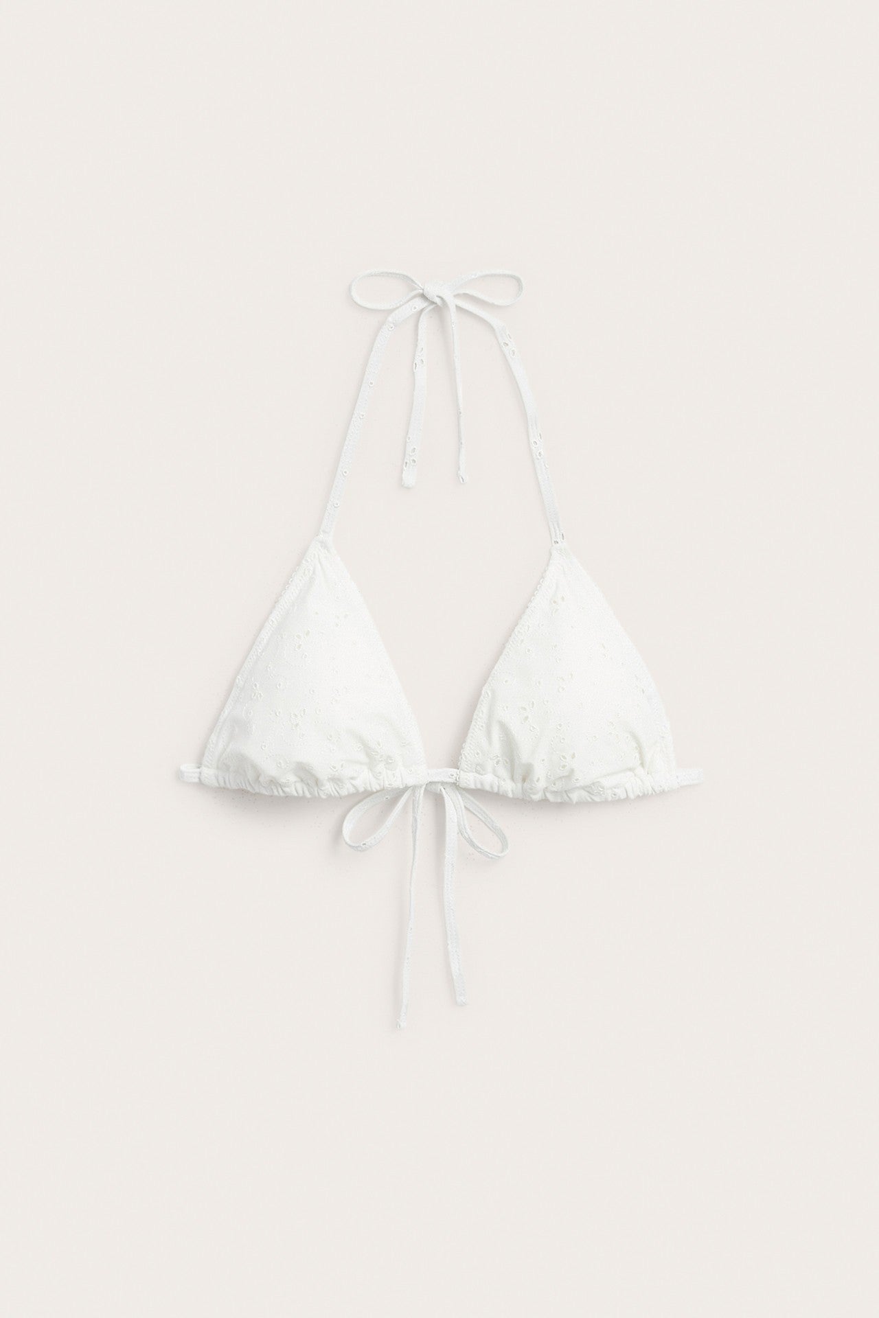 Women's white bikini top