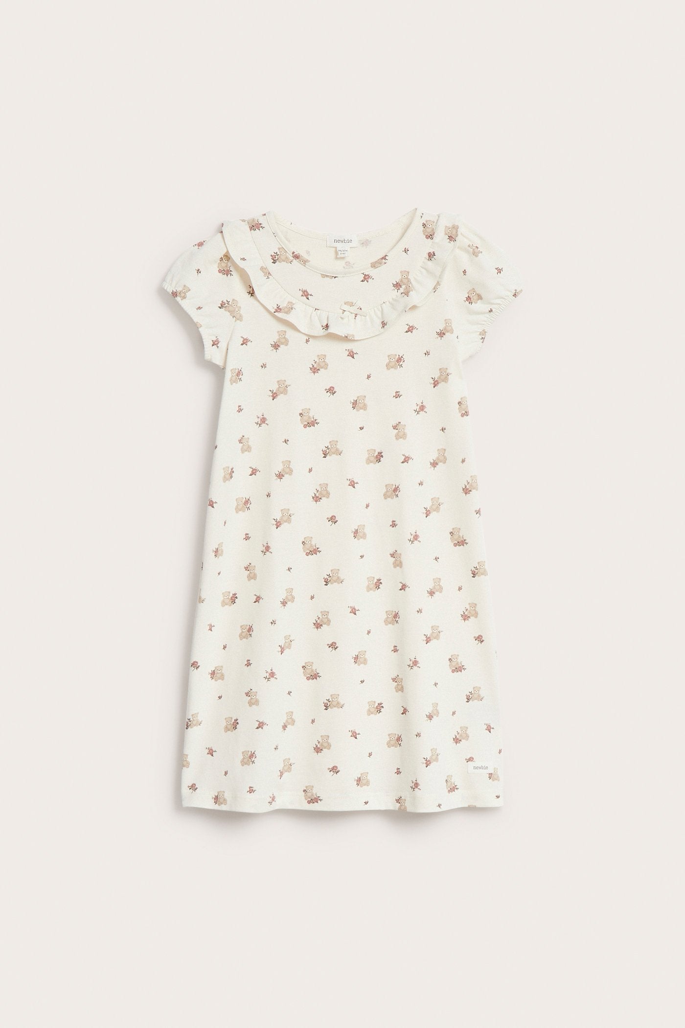 Kids short sleeve floral nightgown