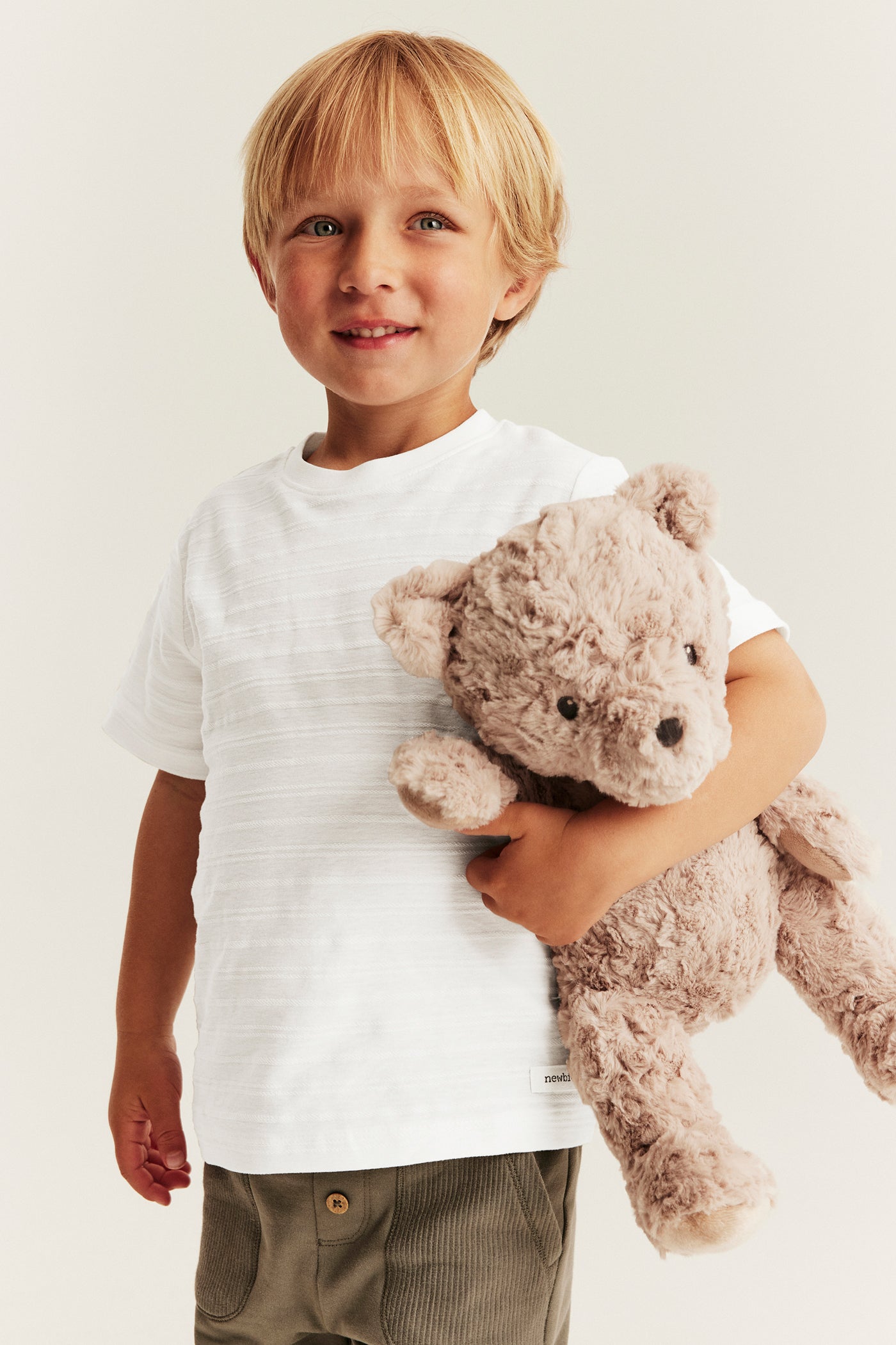 Baby & kids white textured T-shirt
