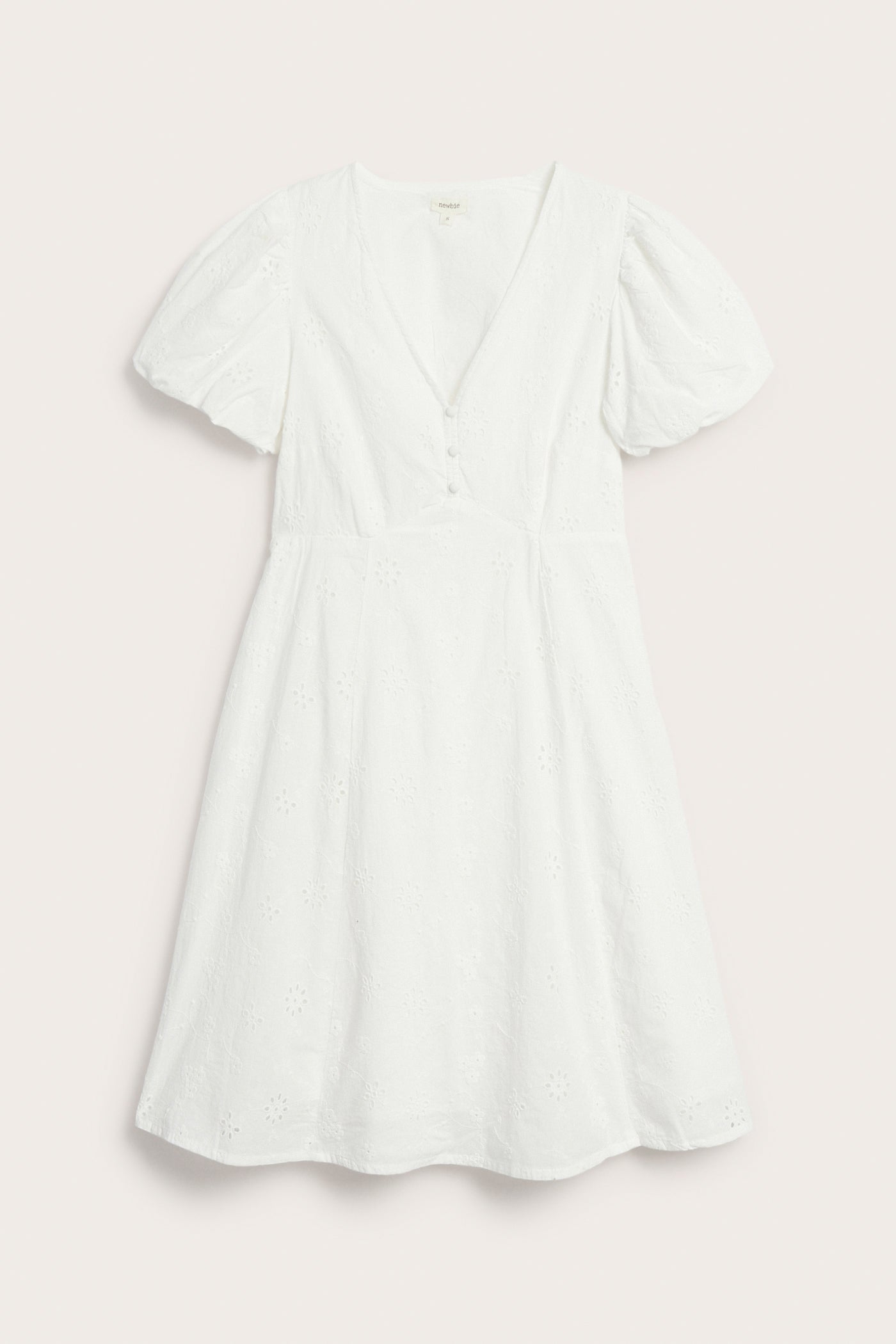 Women’s white dress with embroidery