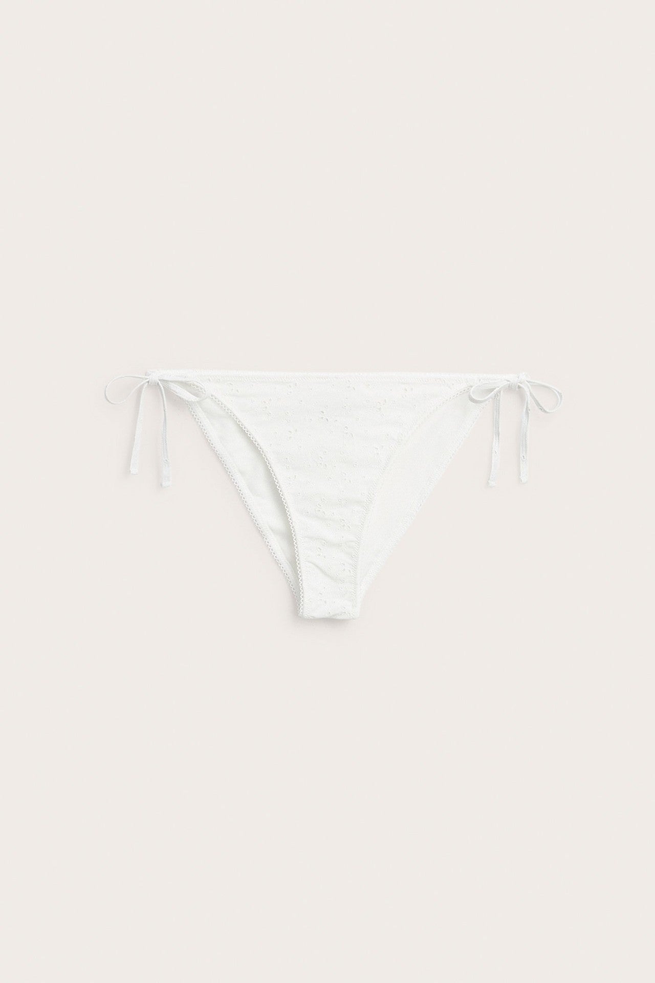 Women's white bikini bottoms