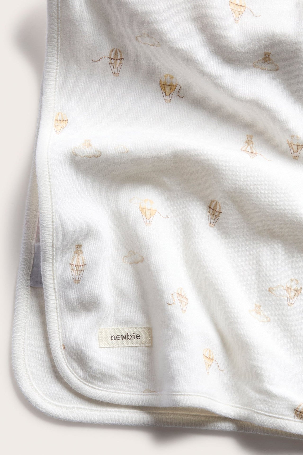 Baby blanket with hot air balloons