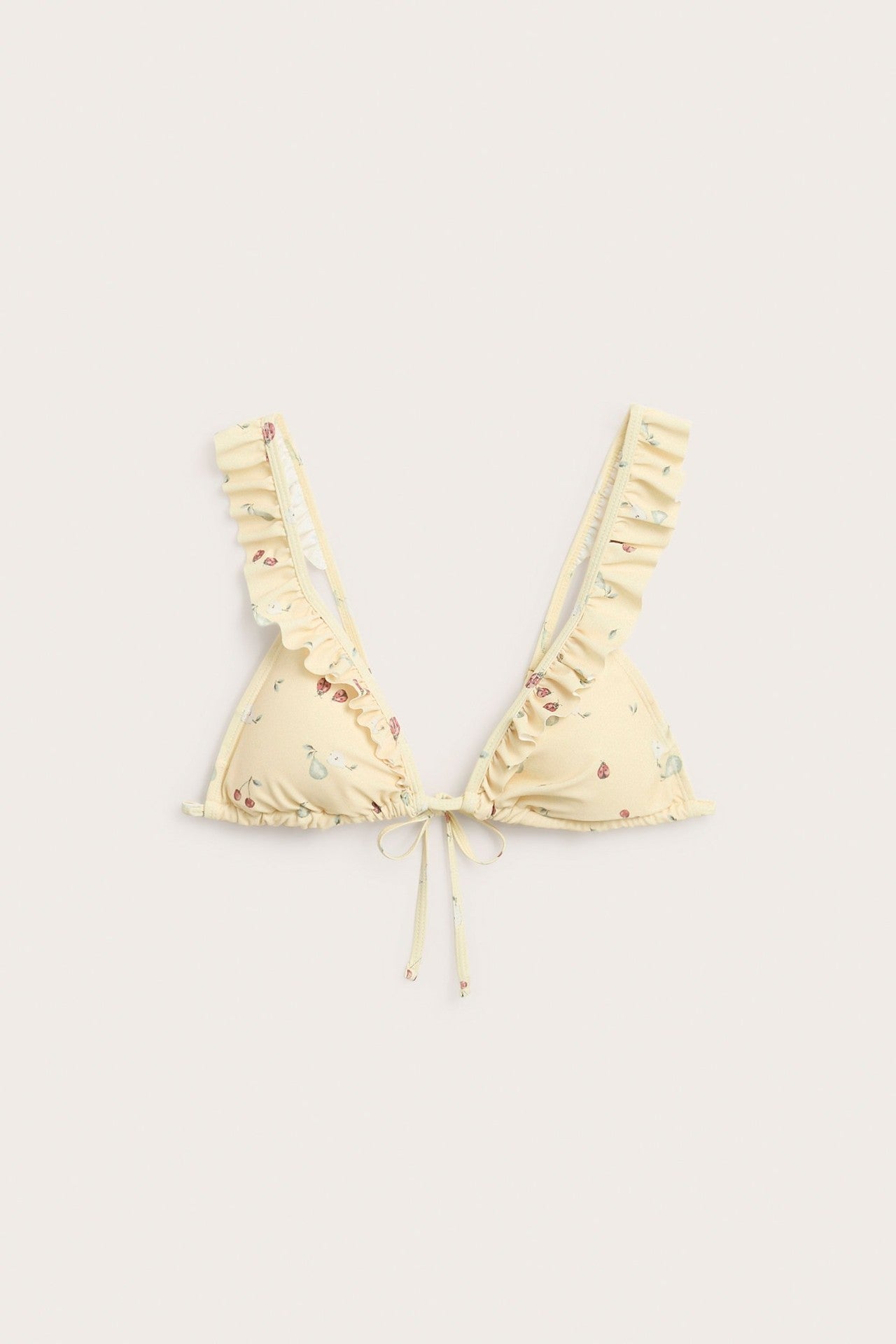 Women's yellow bikini top