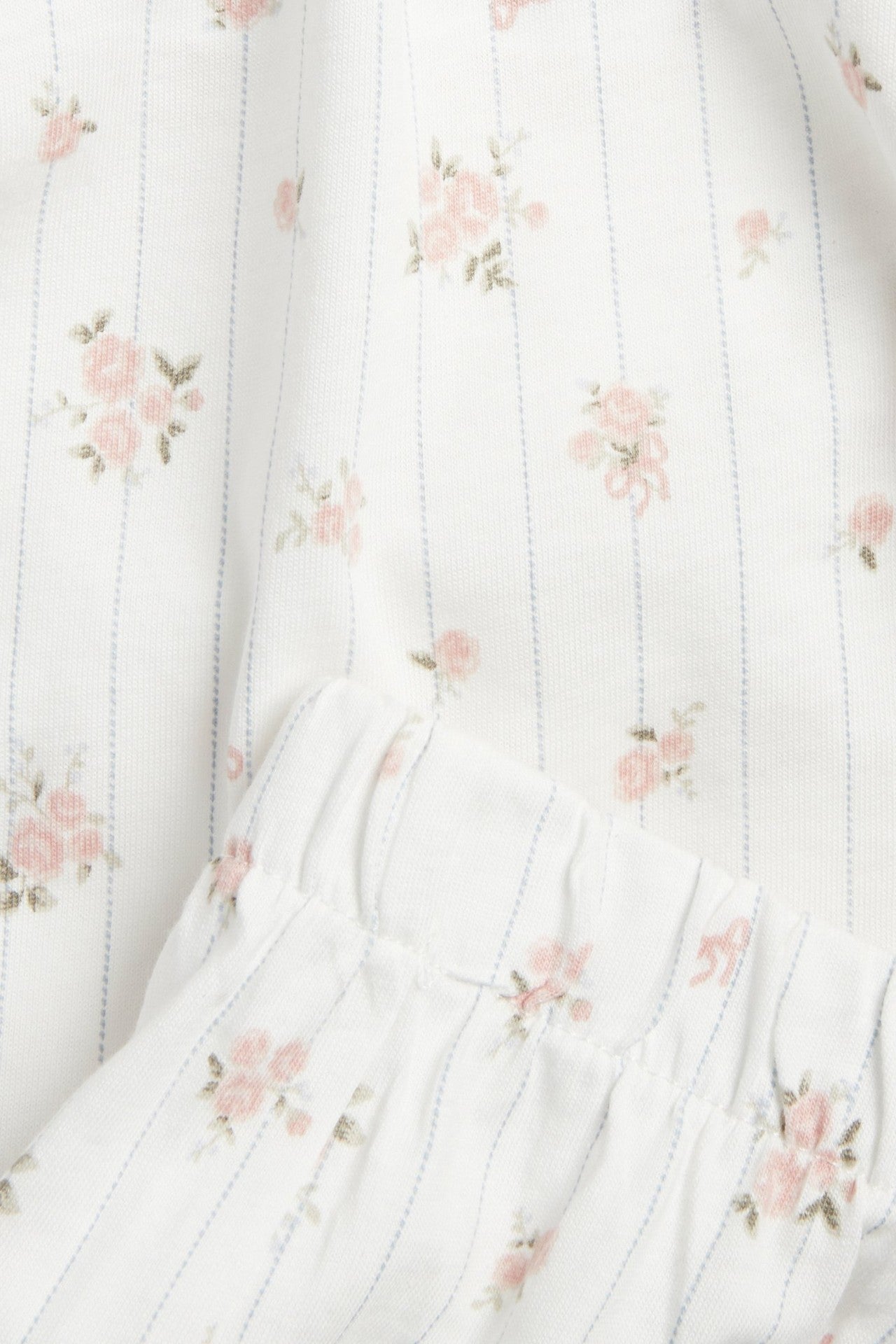 Women's white floral pyjamas