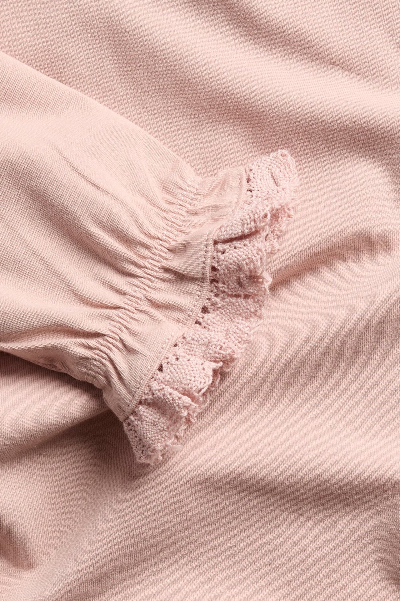 Baby pink long sleeve bodysuit
