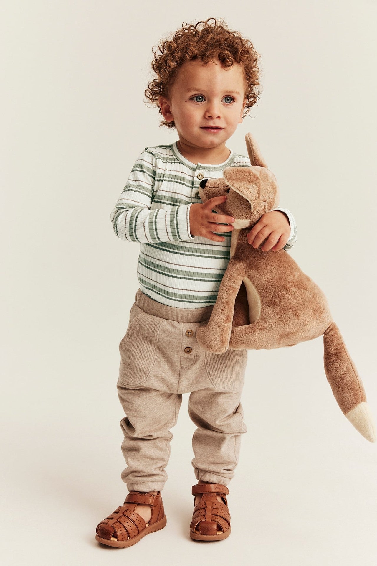 Baby striped long-sleeved bodysuit