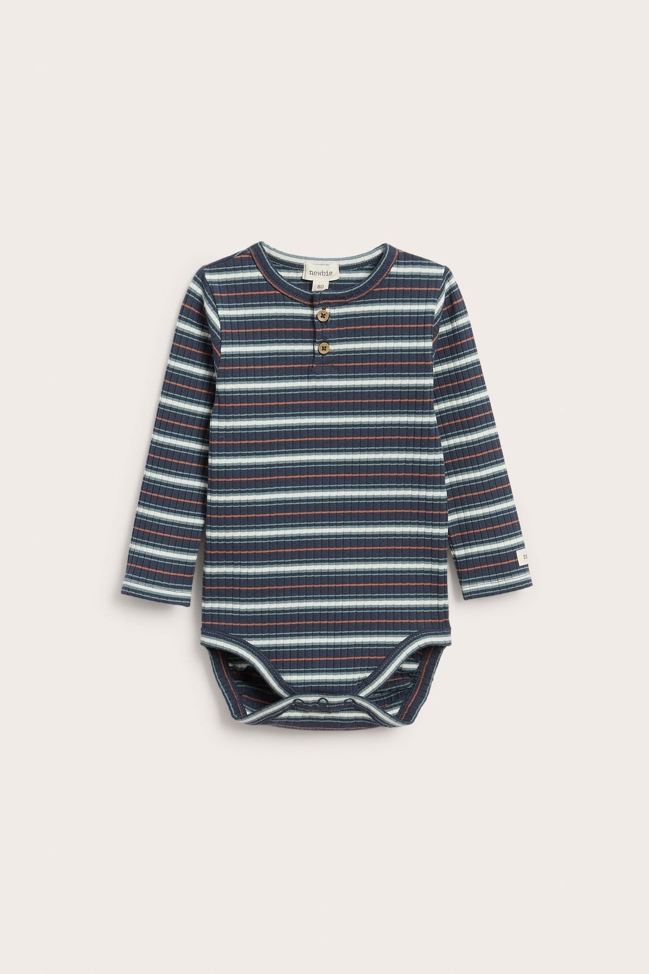 Baby striped long sleeve bodysuit