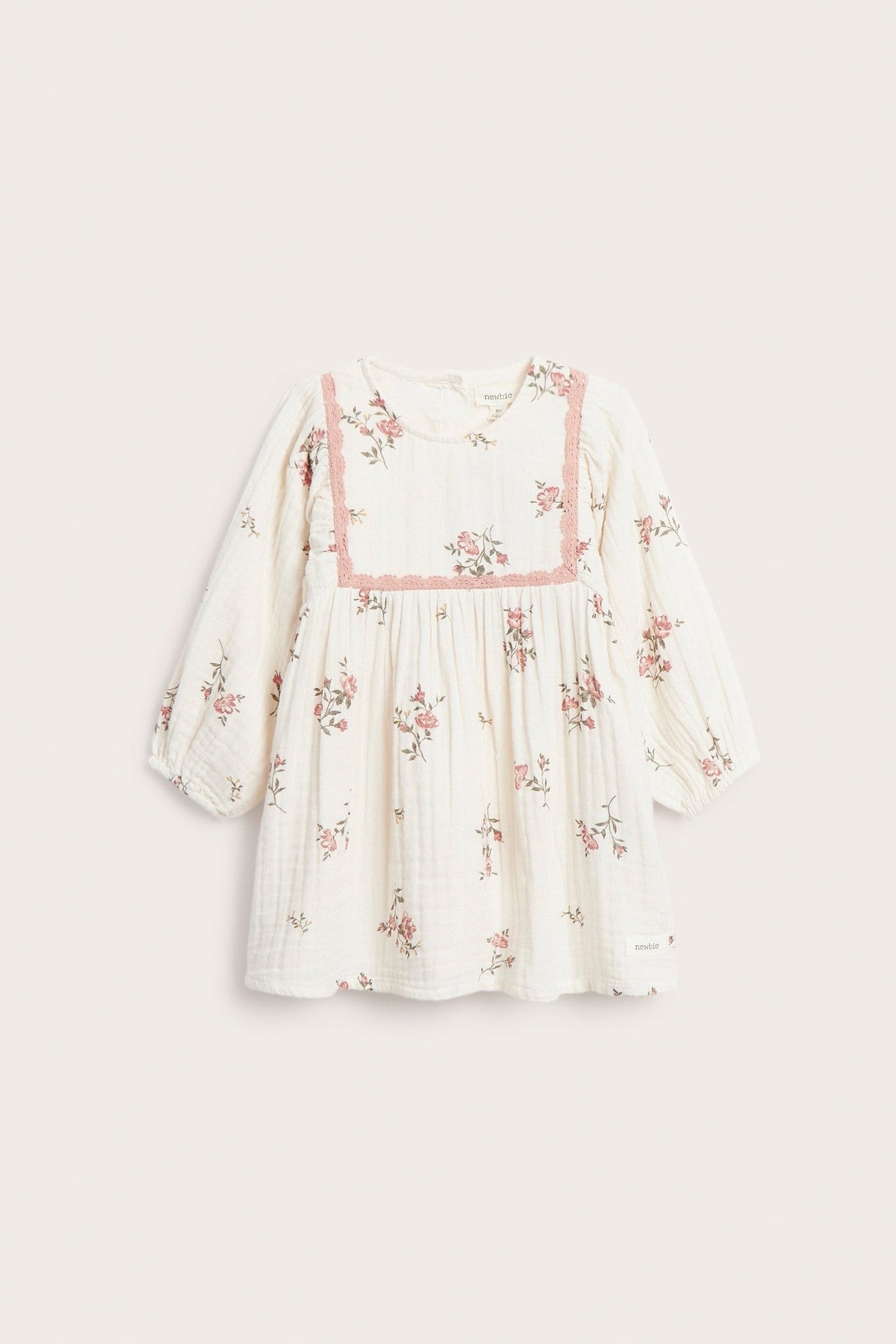 Baby floral muslin dress