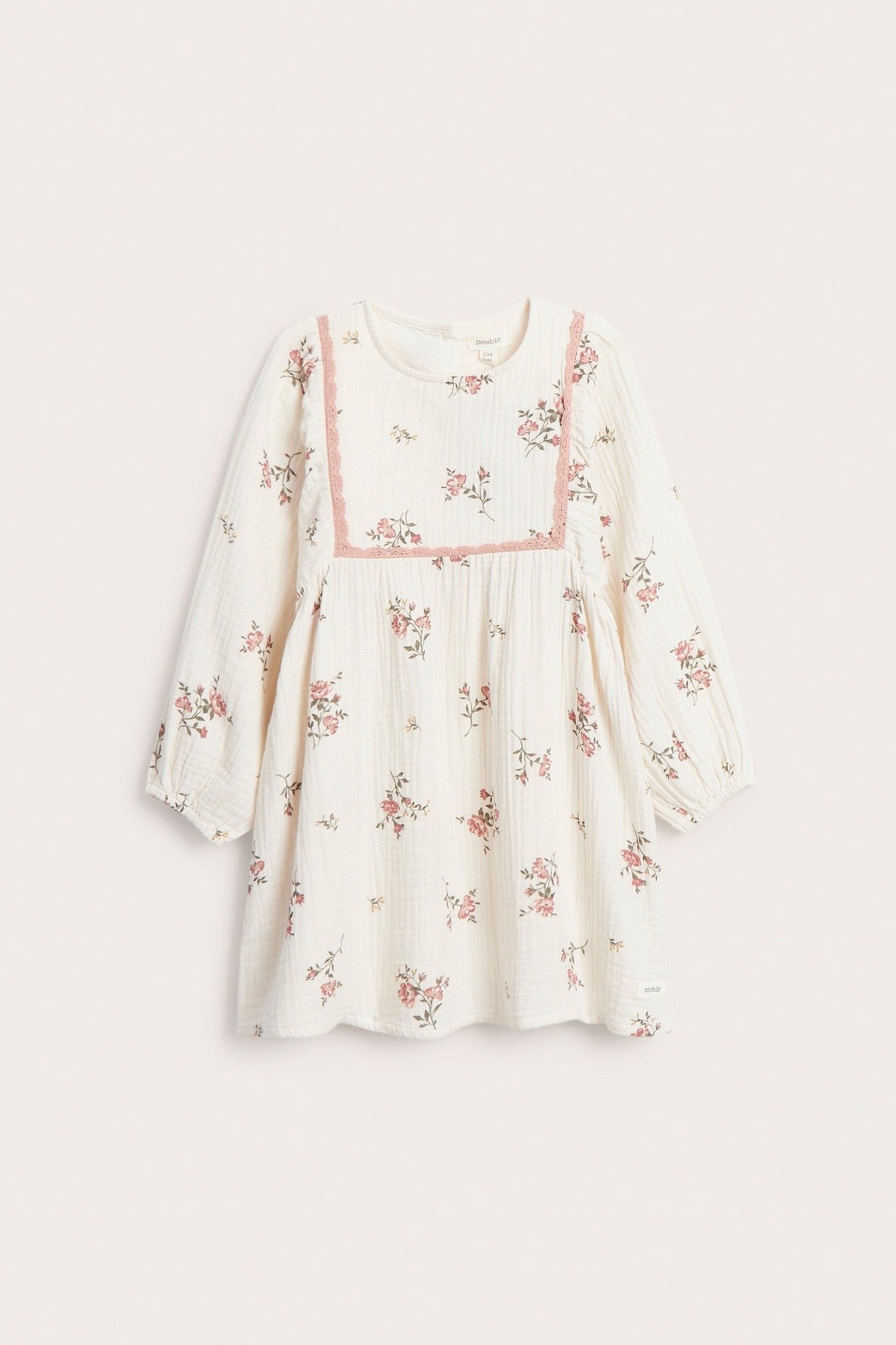 Kids floral muslin dress