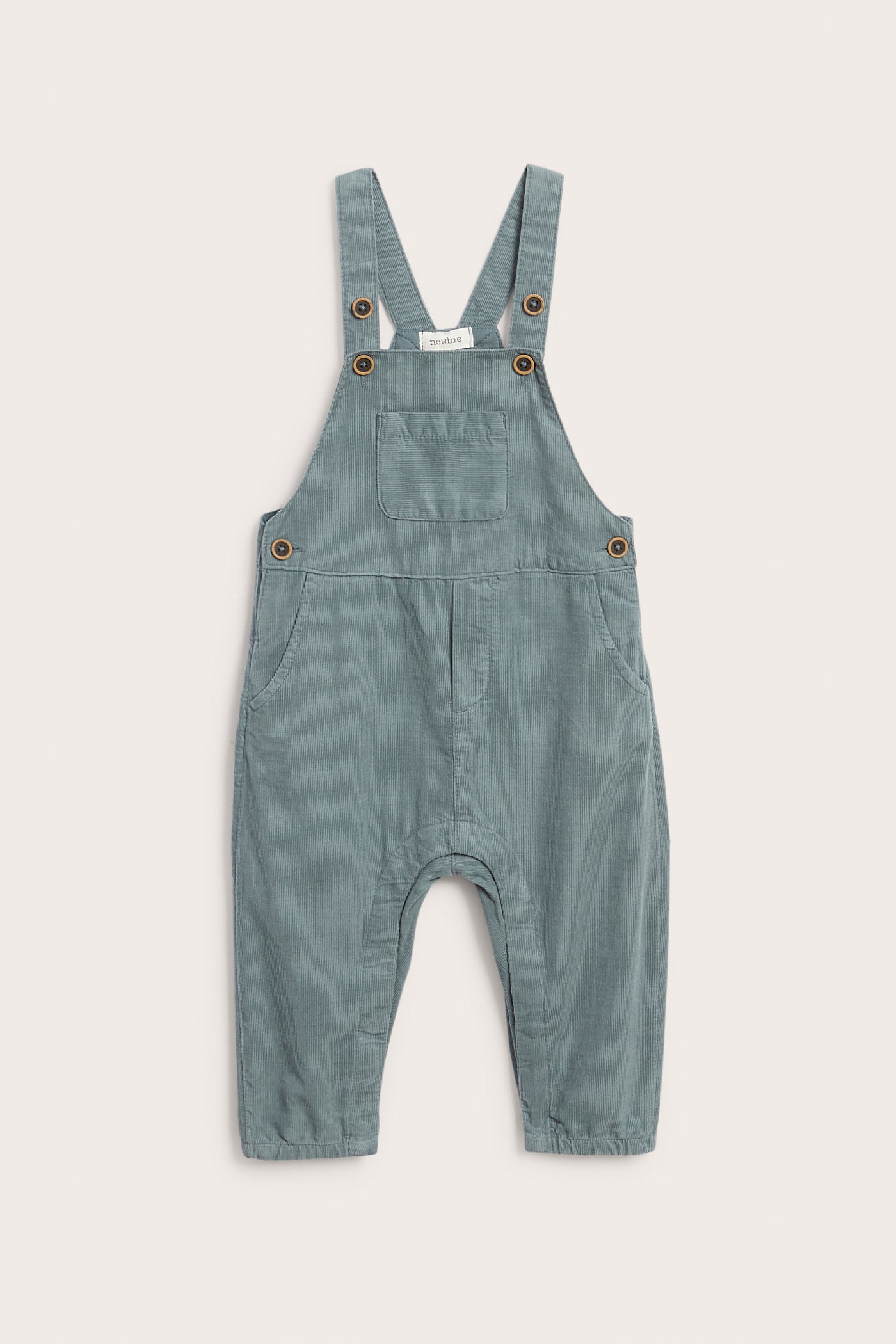 Baby turquoise corduroy dungarees