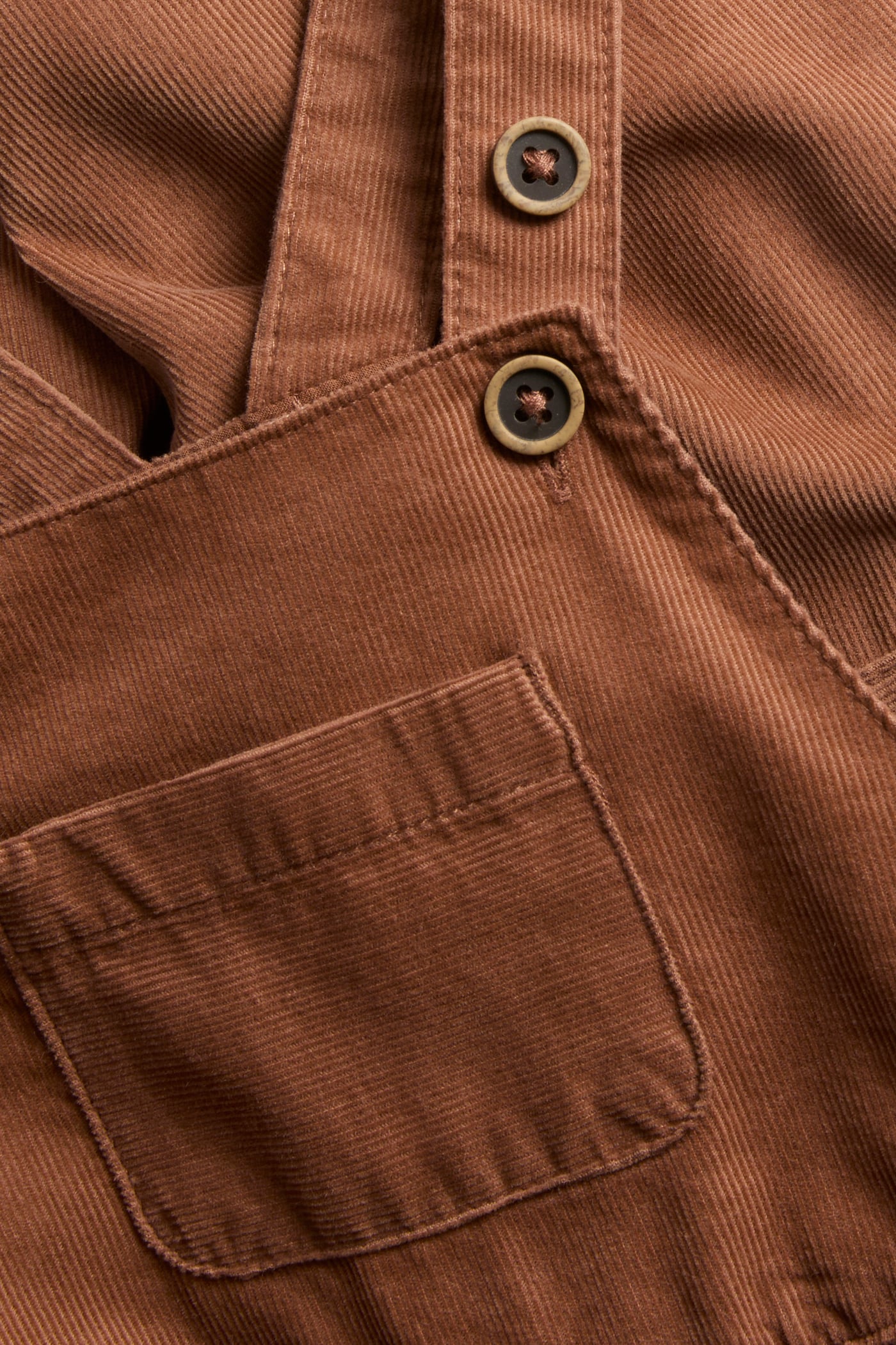 Baby orange corduroy dungarees