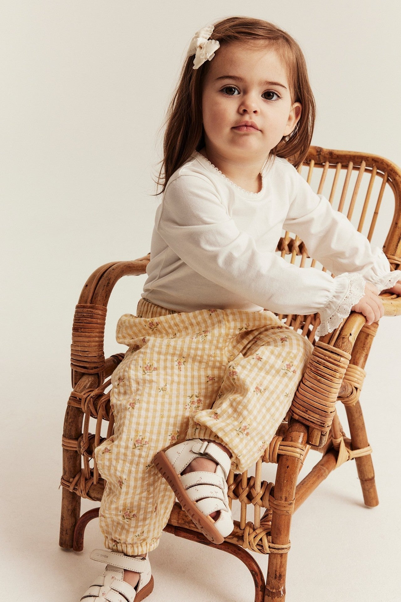 Baby floral woven trousers