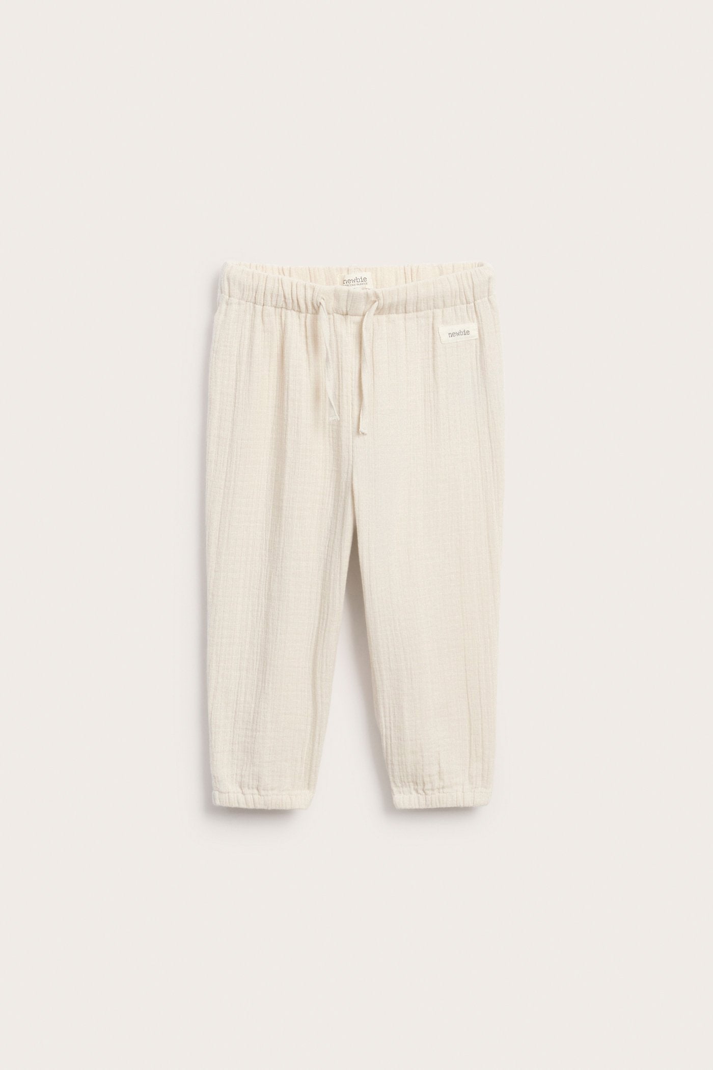 Baby beige woven trousers