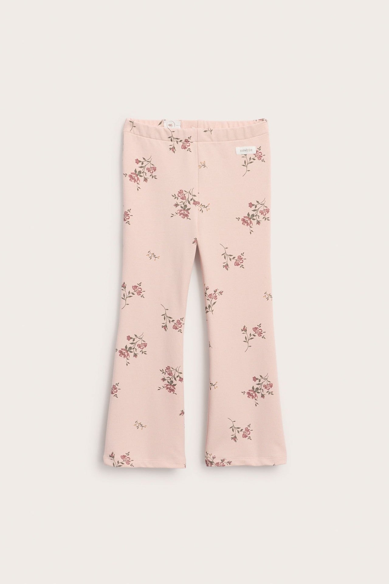 Kids pink floral jersey trousers