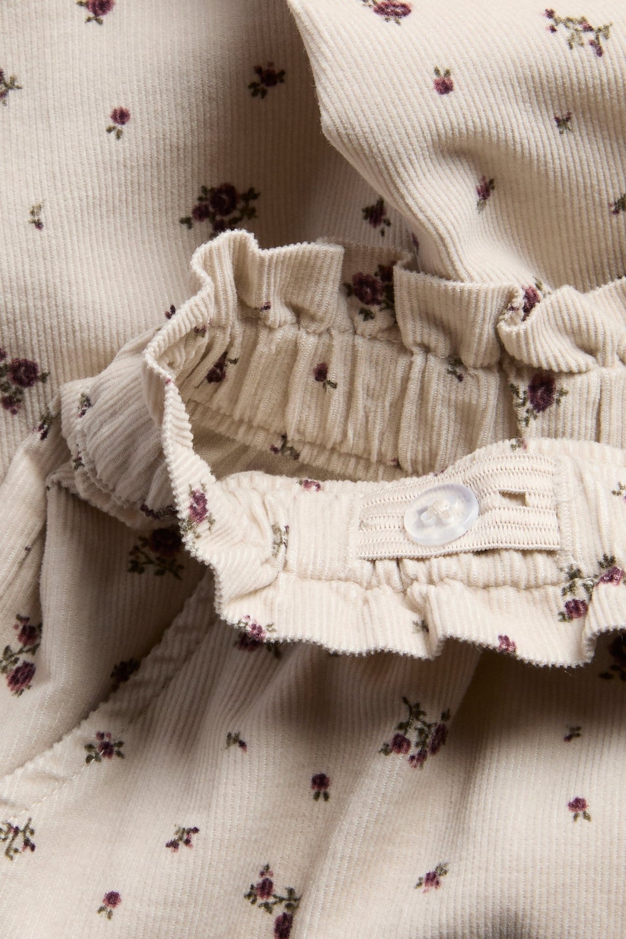 Baby floral corduroy trousers
