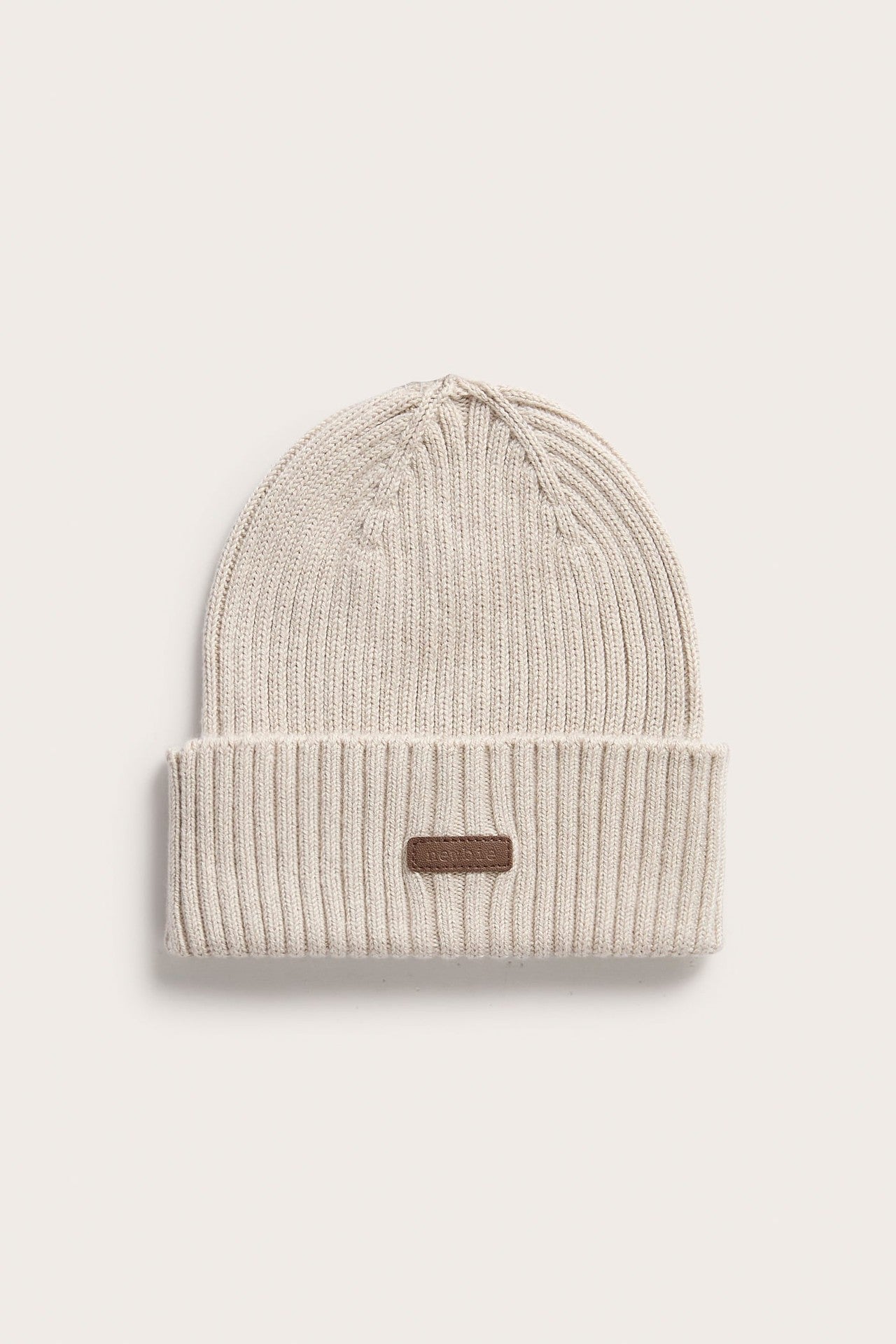 Baby & Kids beige rib knit beanie