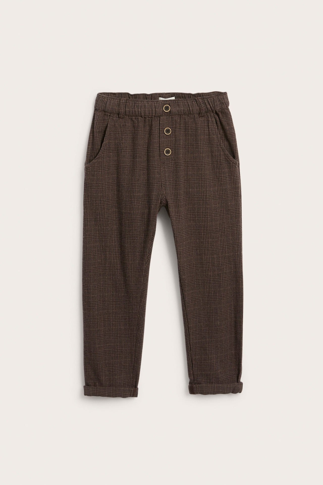 Kids brown twill trousers