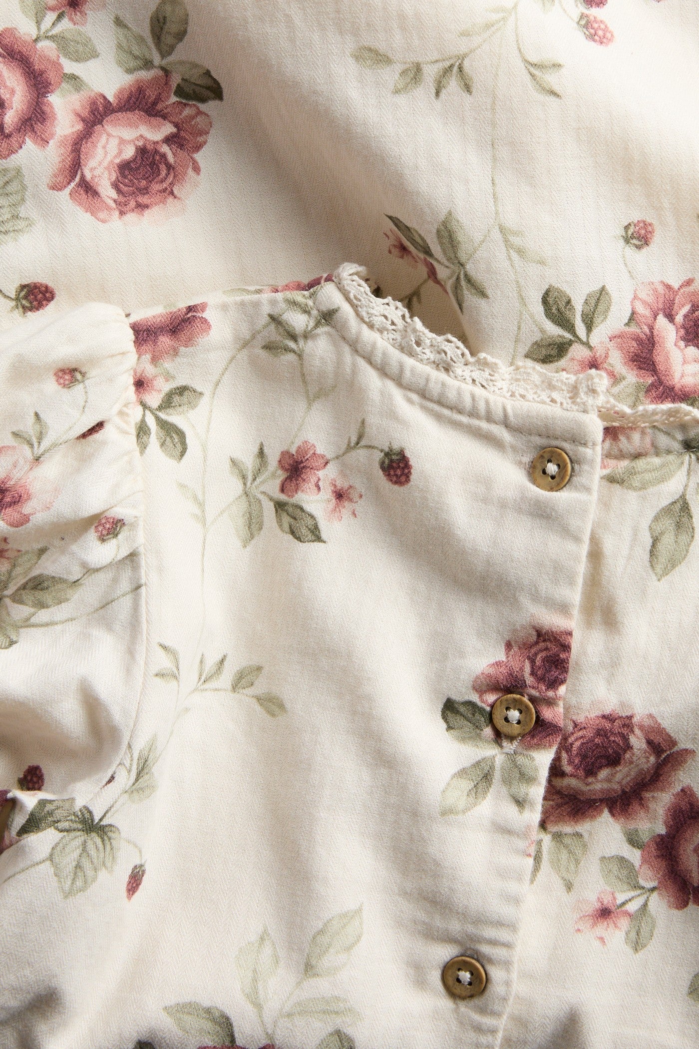 Kids floral dress with lace