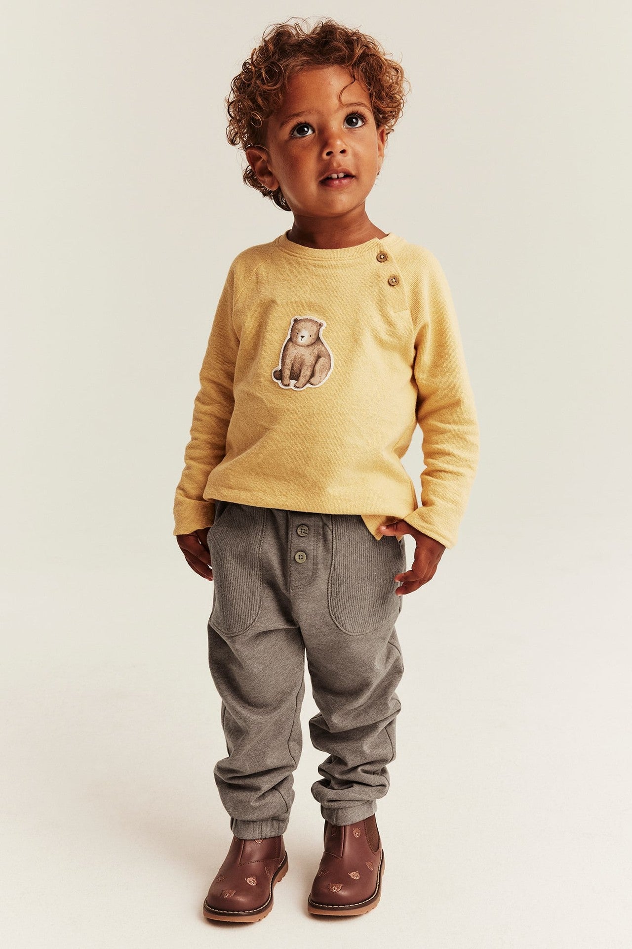 Kids brown joggers