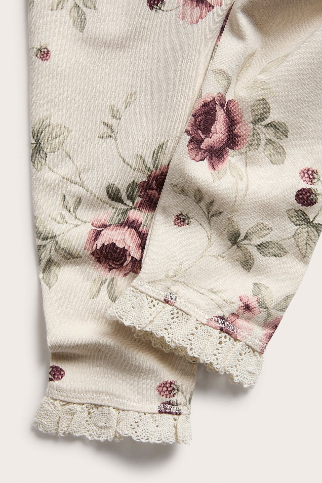 Baby floral leggings with frill