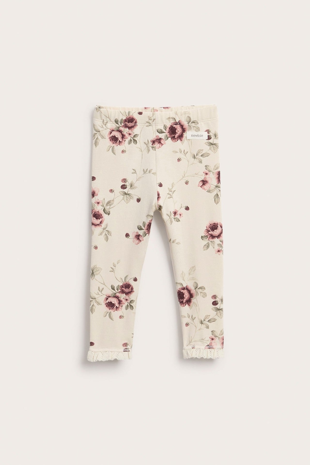 Baby floral leggings with frill
