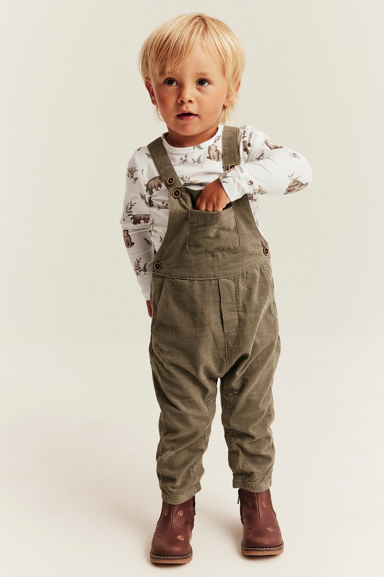 Baby full-patterned bodysuit
