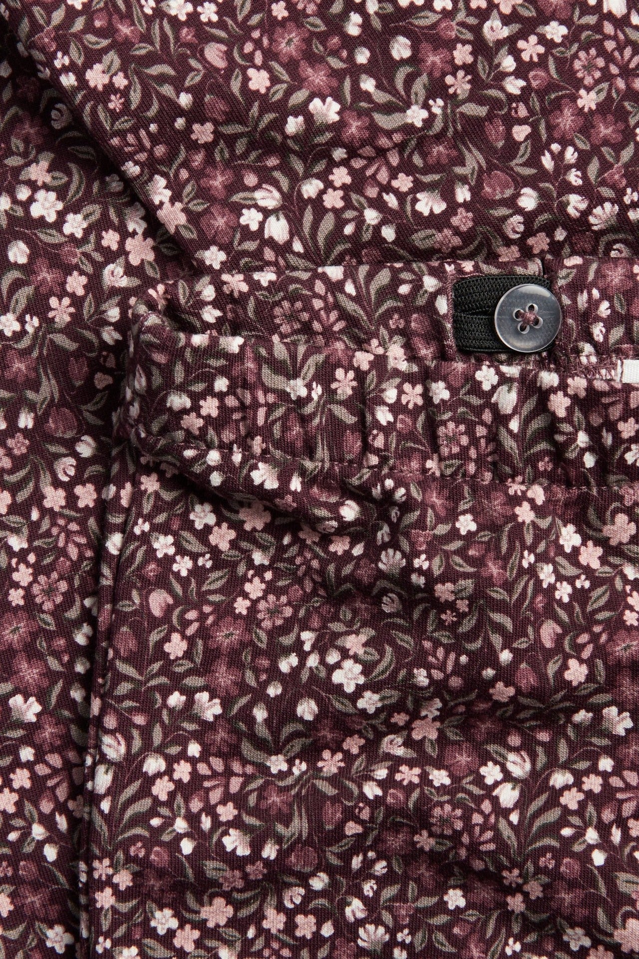 Kids trousers with ditsy floral print