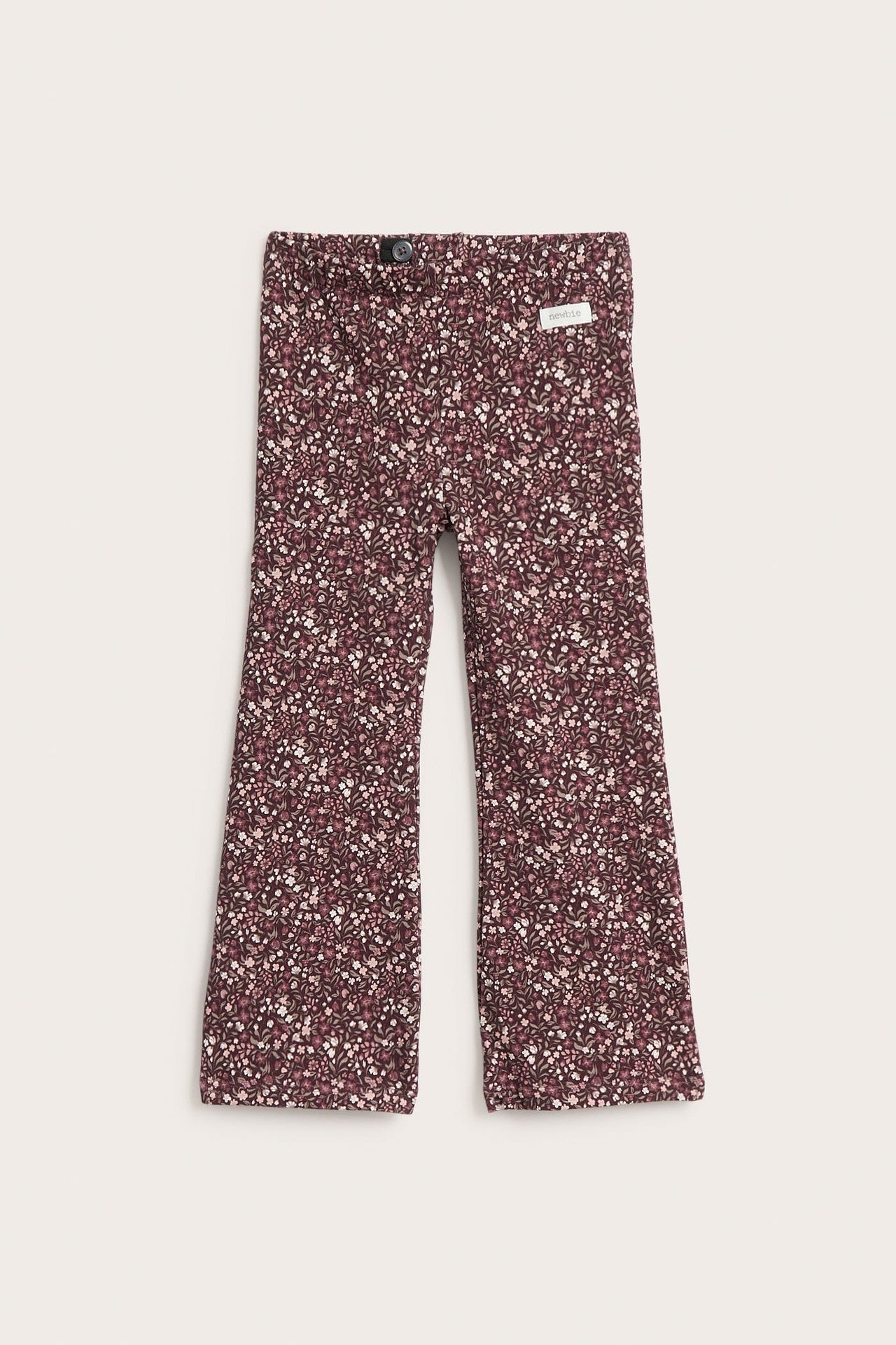 Kids trousers with ditsy floral print