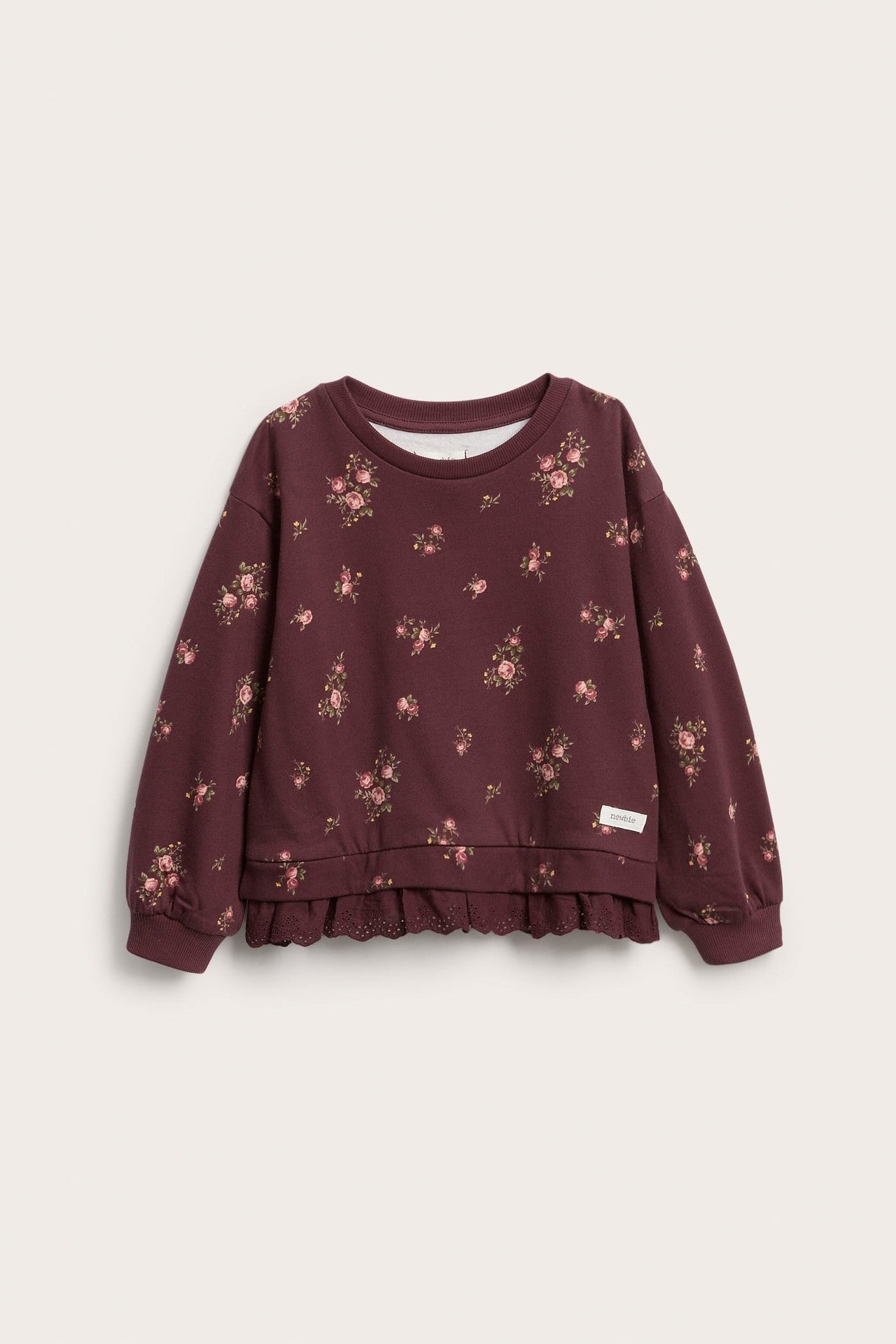 Baby & Kids sweatshirt with lace frill