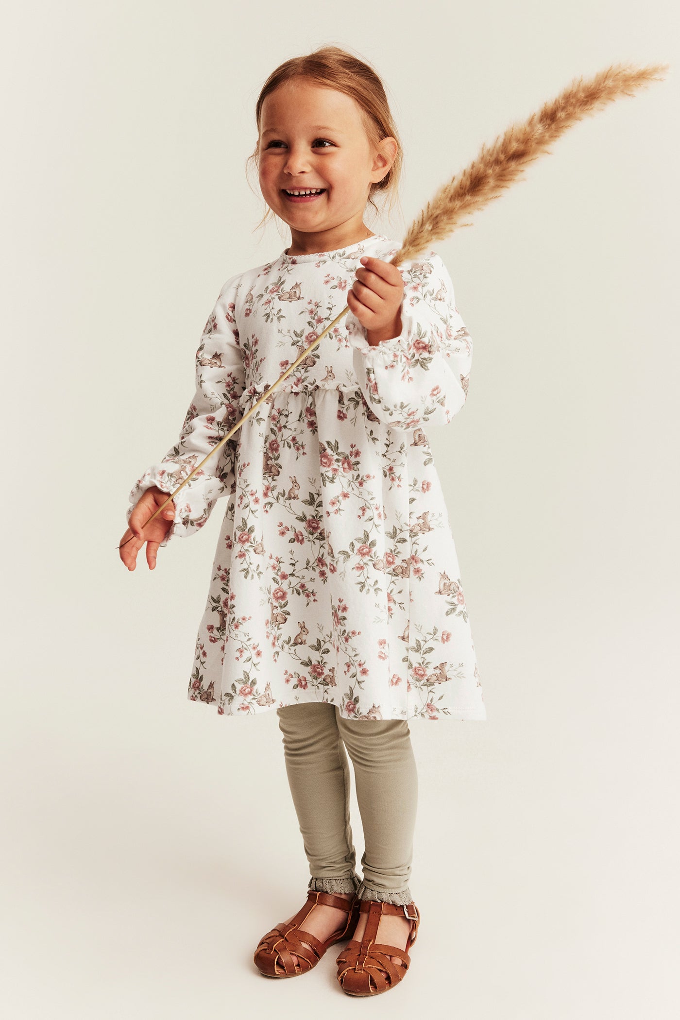 Kids floral jersey dress