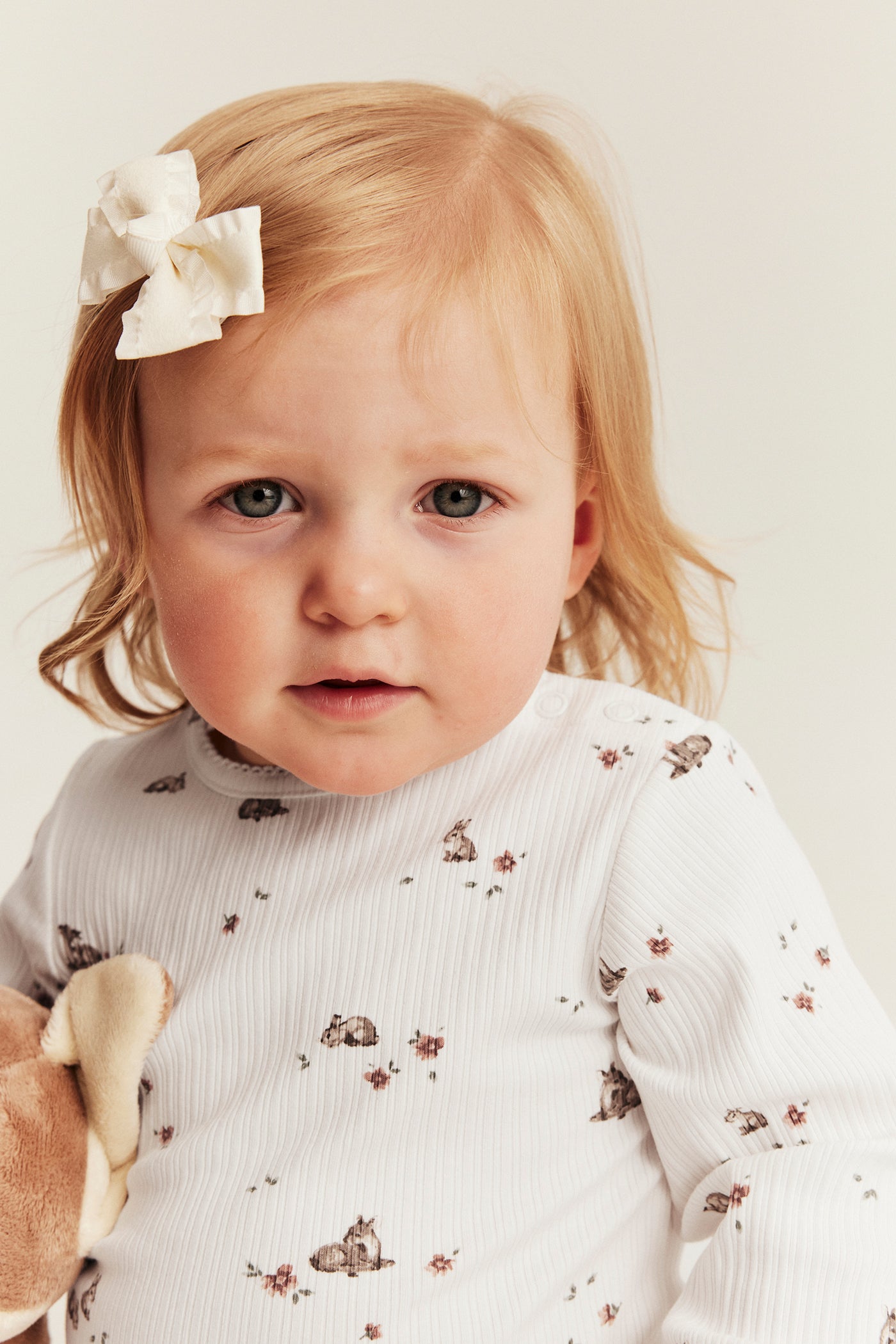 Baby floral ribbed bodysuit