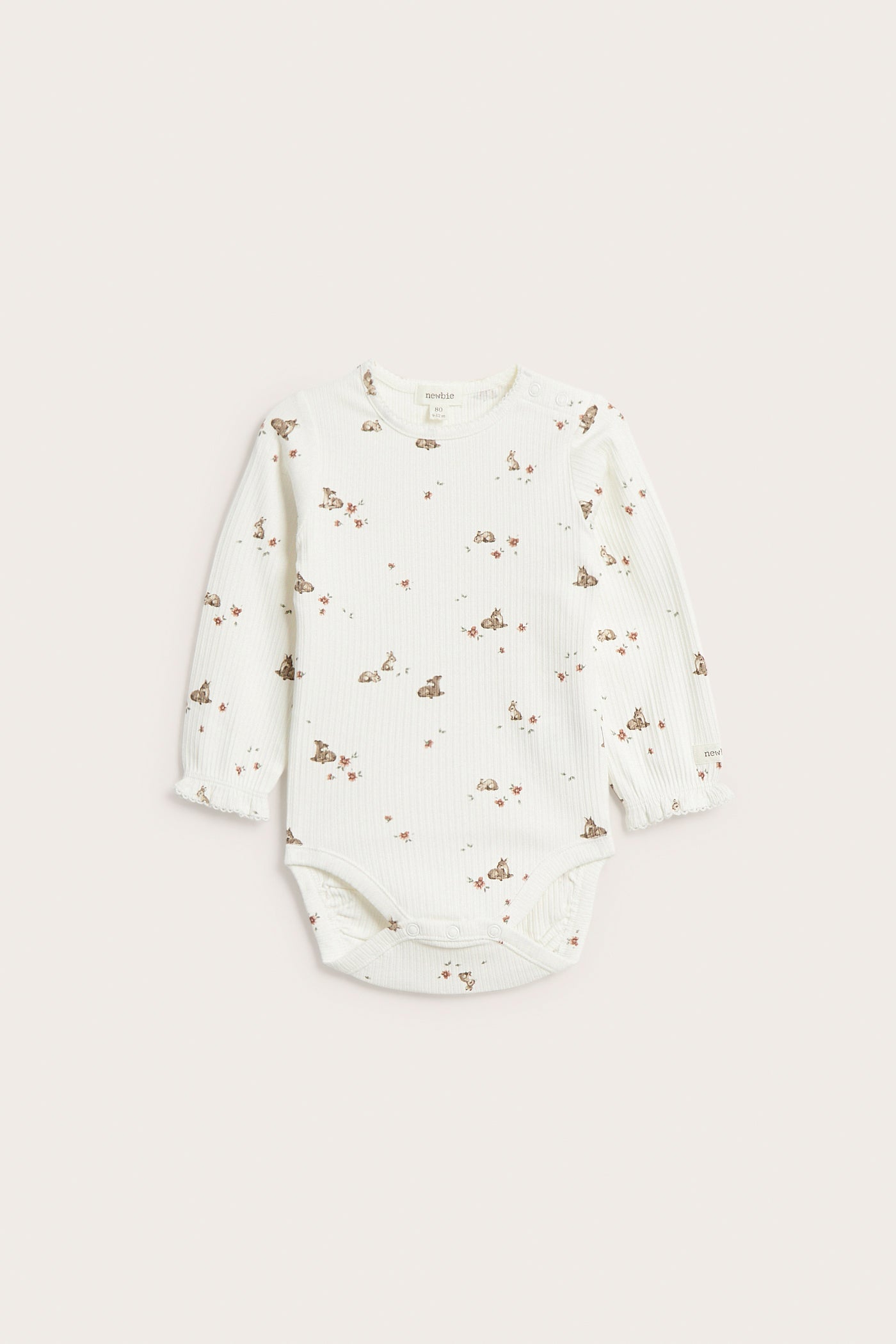 Baby floral ribbed bodysuit