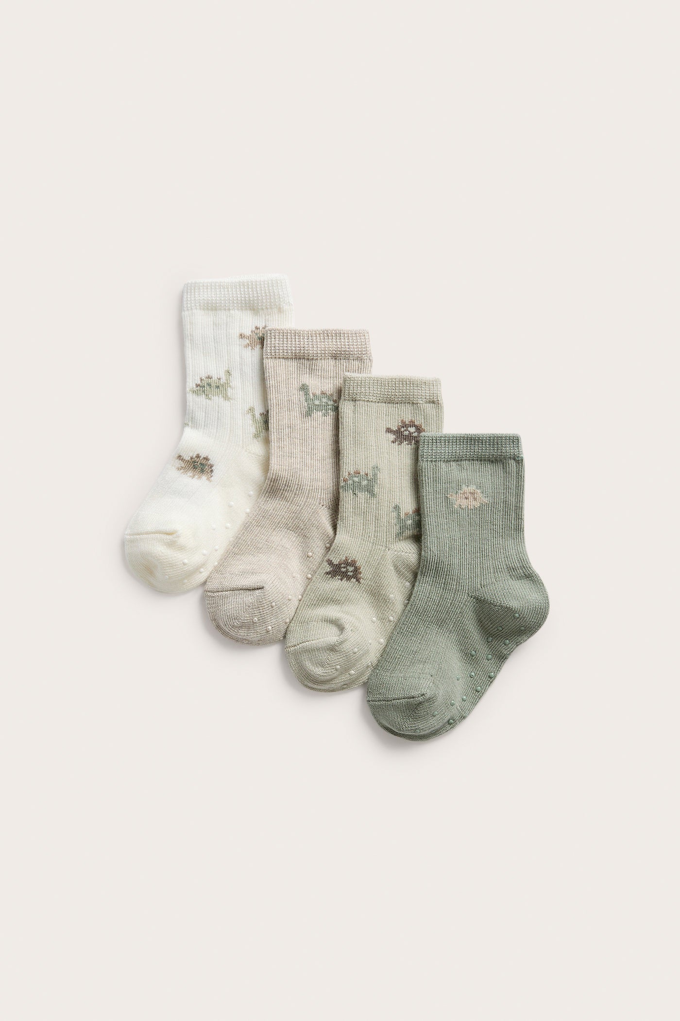 Baby dinosaur socks (4-pack)