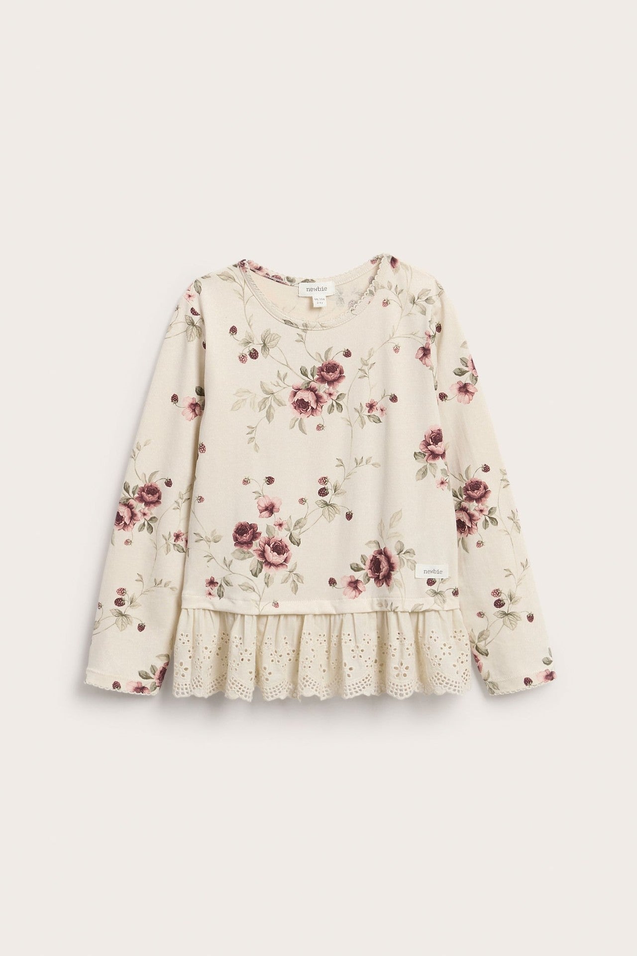 Baby & Kids jersey top with lace ruffle
