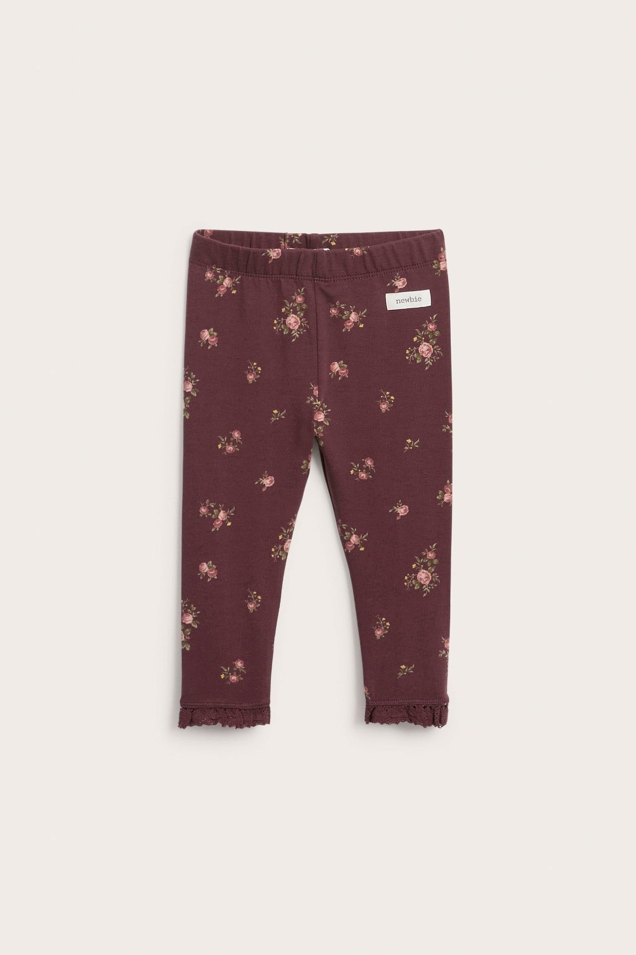 Baby floral leggings with frill