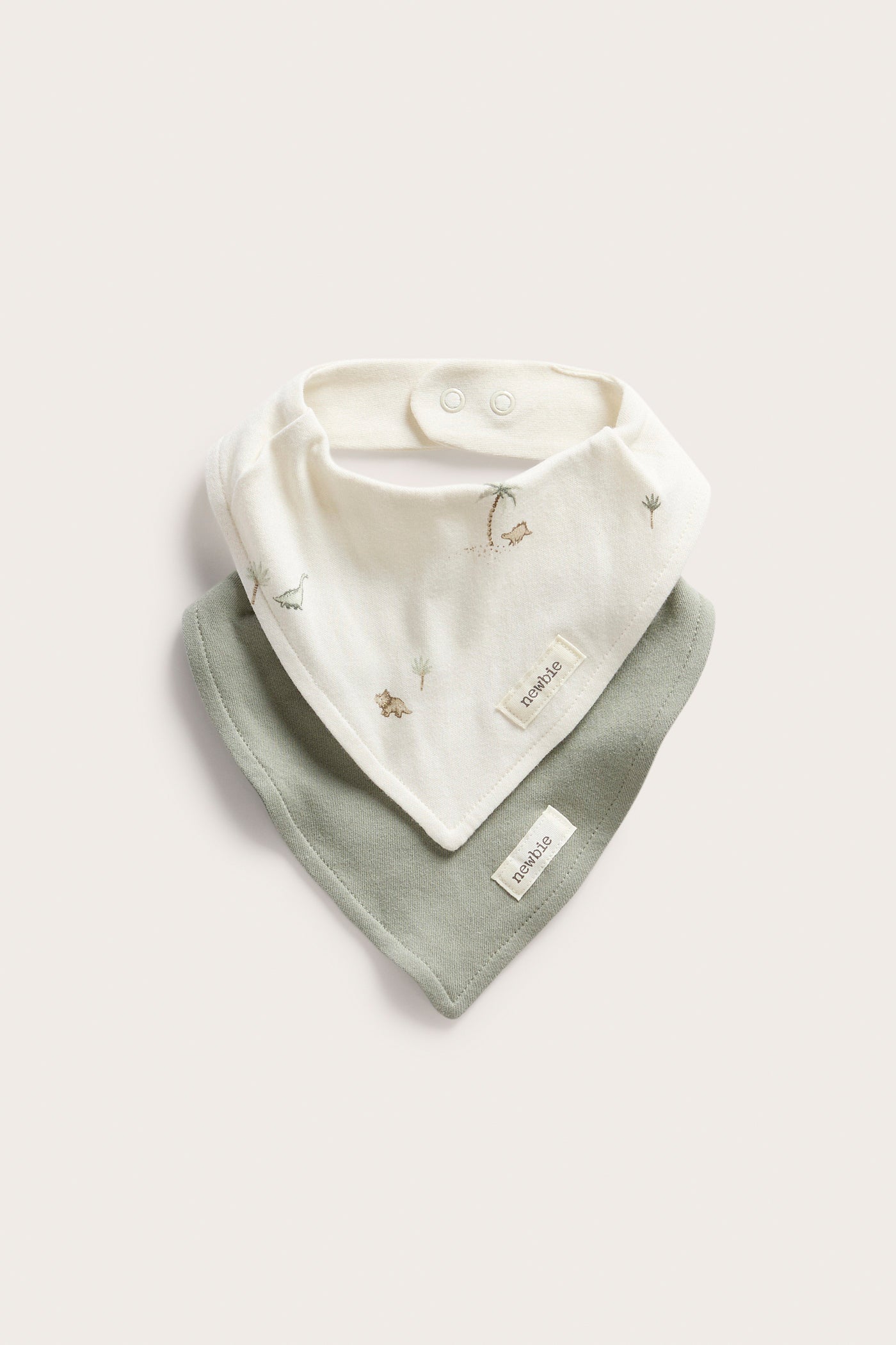 Baby dinosaur bibs (2-pack)