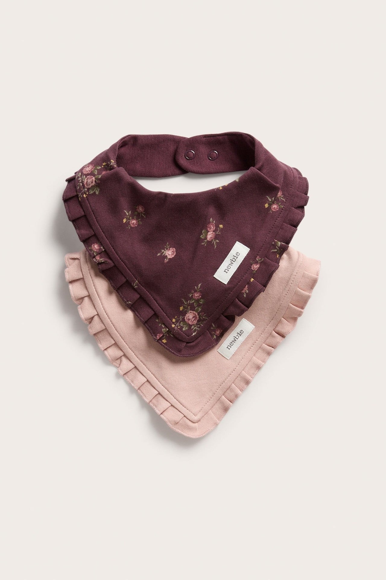 Baby 2-pack bibs with ruffle