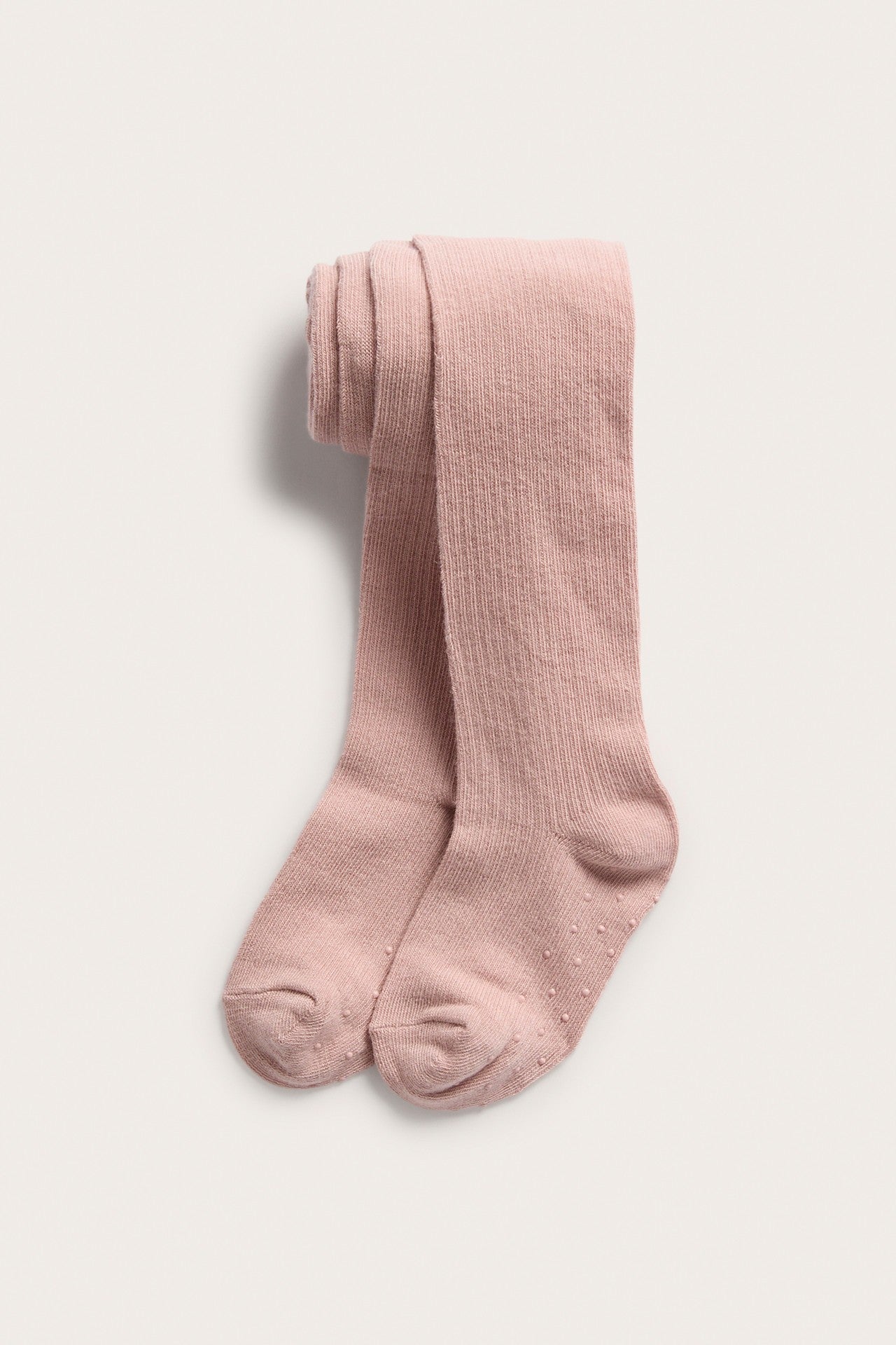 Kids pink ribbed tights