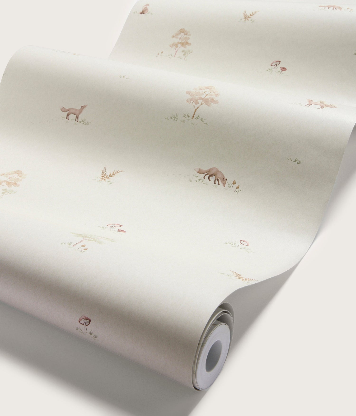 Little Fox beige wallpaper